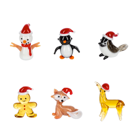 MERRYMini World Glass Holiday Figurines - 1 Piece