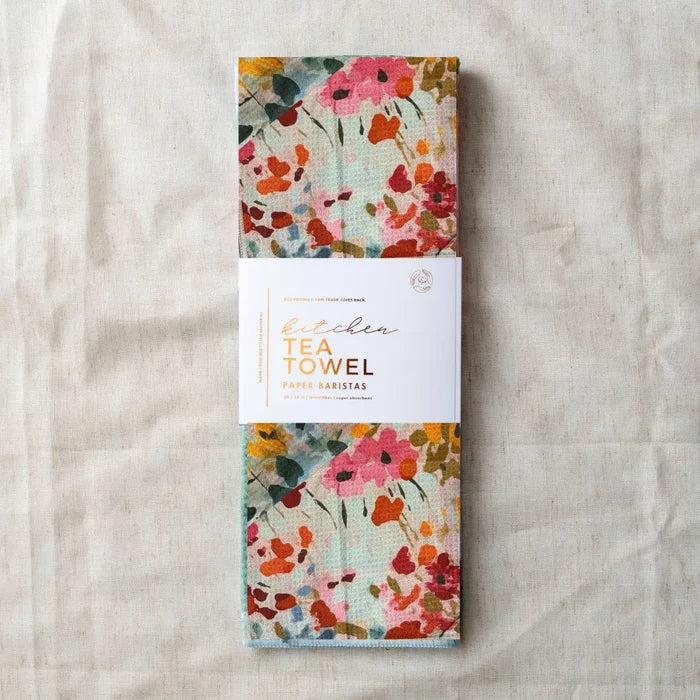 Microfiber Waffle Tea Towel- Assorted Patterns