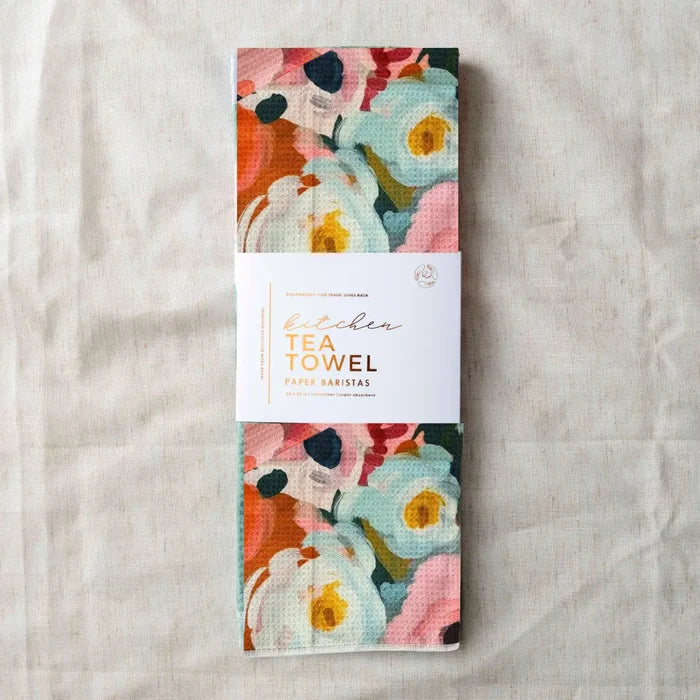 Microfiber Waffle Tea Towel- Assorted Patterns