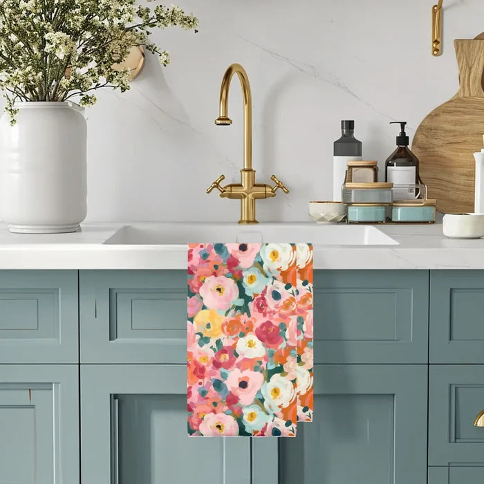 Microfiber Waffle Tea Towel- Assorted Patterns