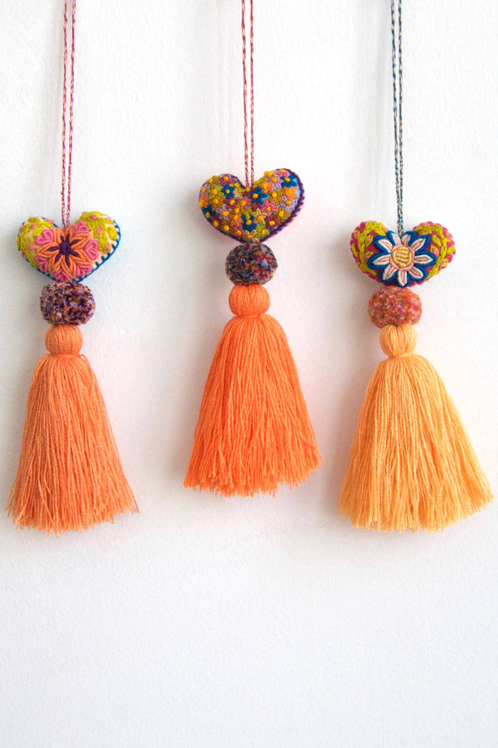 Mini Heart Pom Poms