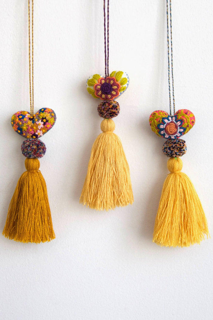 Mini Heart Pom Poms