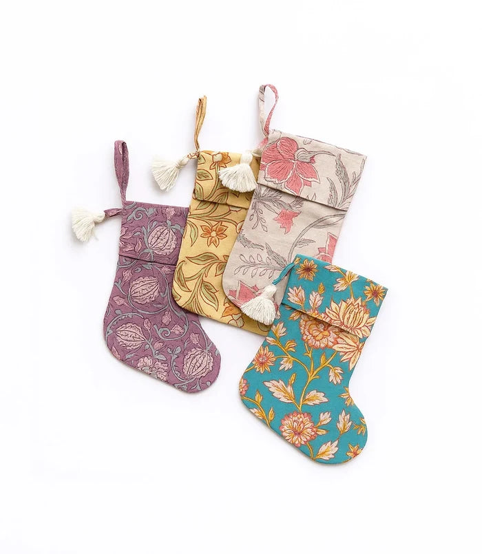 Mini Holiday Cotton Stocking (Assorted)
