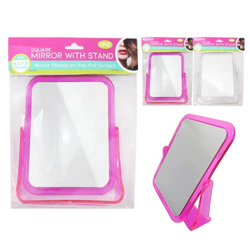 Mirror with stand