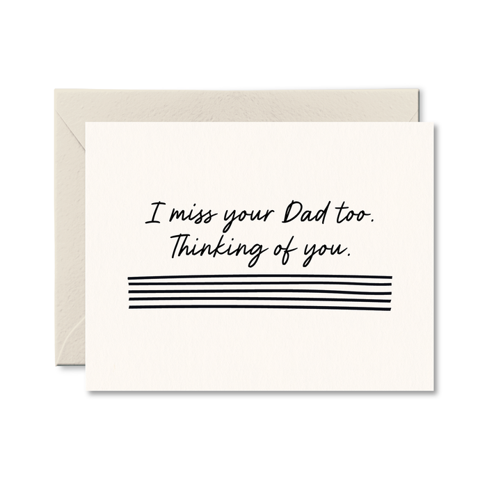 Miss Your Dad Sympathy Card