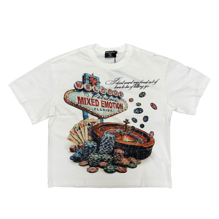 Mixed Emotion "Lottery" White Tee