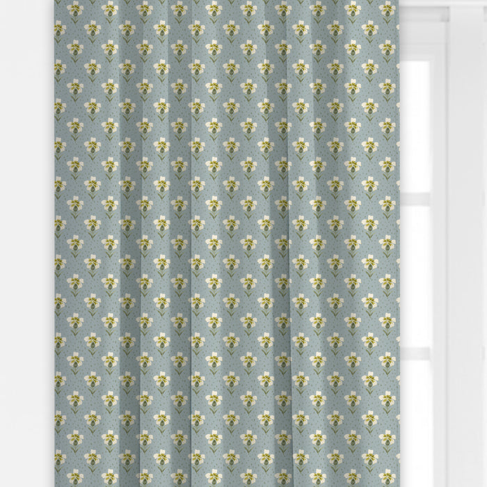 Mollie in Tidal Blue by Camilla Moss Drapery Panel