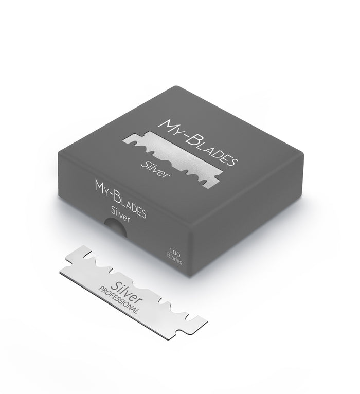 My Blades Single Edge Razor Blades Silver - 100 pcs - Palms Fashion Inc.