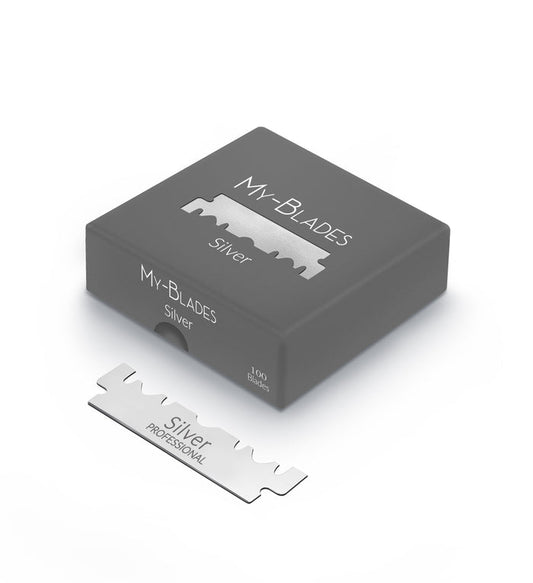 My Blades Single Edge Razor Blades Silver - 100 pcs - Palms Fashion Inc.
