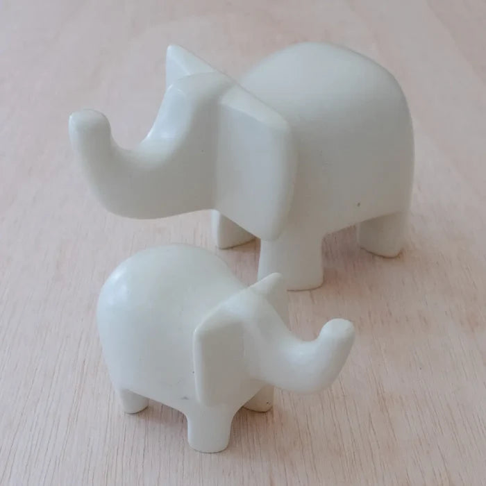 Natural Stone Elephant*- Assorted Sizes- Sold Individually
