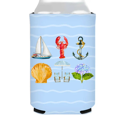 Nautical Icons Can Cooler - Summer