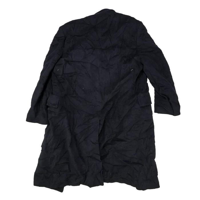 Navy Blue Wool Overcoat - Large - Army & Outdoors - Great Coats