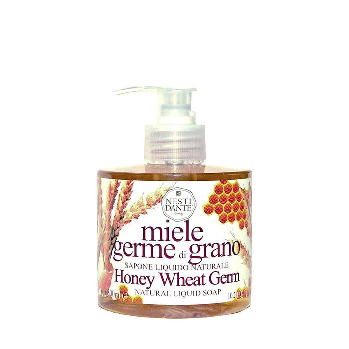 Honey Wheat Germ liquid soap bottle with pump, Nesti Dante, 300 ml