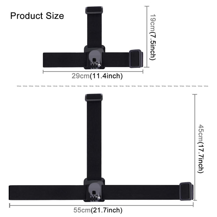 NNEIDS Adjustable Elastic Mount Belt For Action Cameras