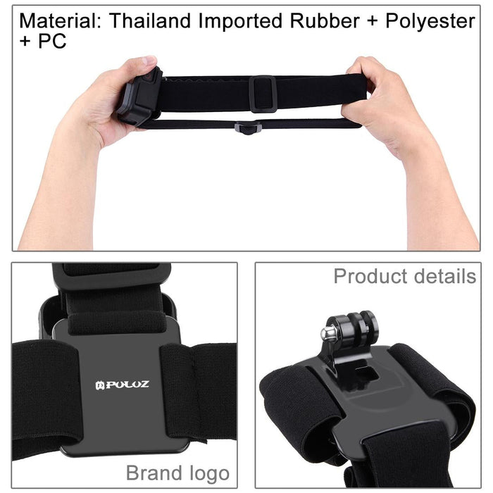 NNEIDS Adjustable Elastic Mount Belt For Action Cameras