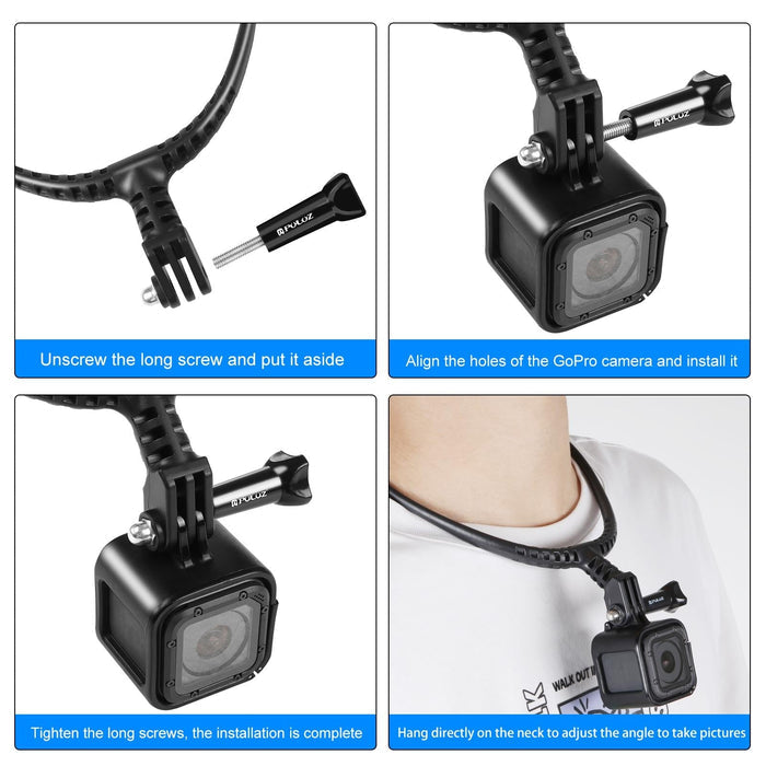 NNEIDS Flexible Gopro Mount For Action Cameras - Adjustable