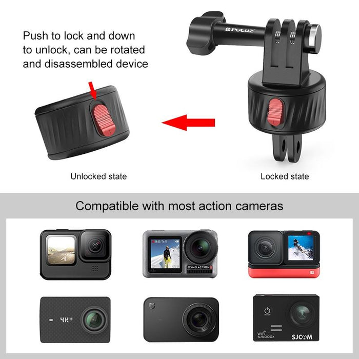 NNEIDS Magnetic Base Action Camera Adapter For Gopro And Action Cameras
