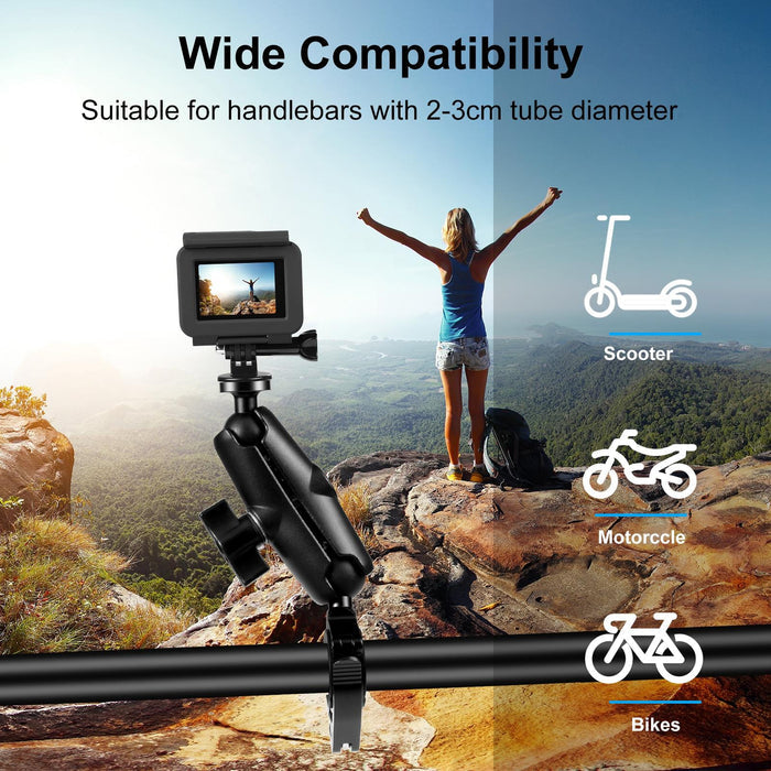 NNEIDS Quick Release Handlebar Mount For Action Cameras