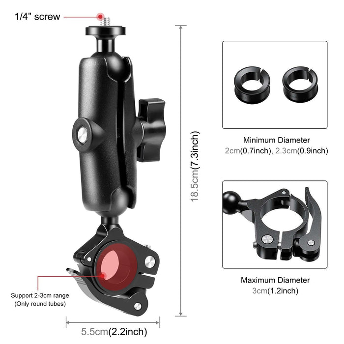 NNEIDS Quick Release Handlebar Mount For Action Cameras