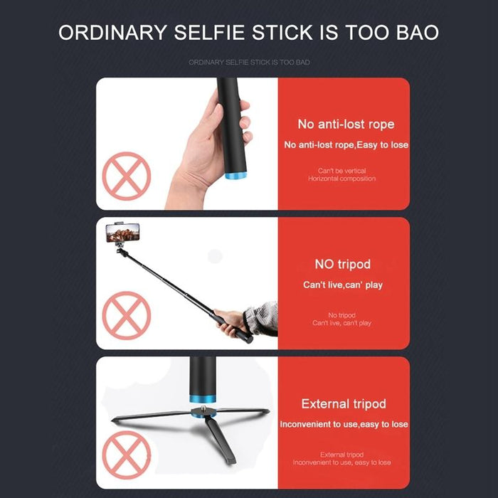 NNEIDS Telescopic Selfie Stick For Action Cameras
