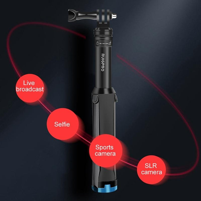 NNEIDS Telescopic Selfie Stick For Action Cameras
