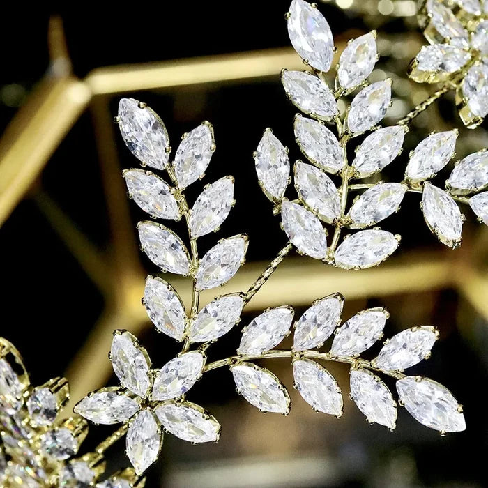 Wedding Hair Accessories - CZ Bridal Tiara Headdress / Headband - Available in Silver, Rose Gold and Yellow Gold