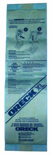 Oreck Vacuum Paper Bags, Oreck Old Style 25 Pk Part 8000-25, PK800025, O-800025, AK12125