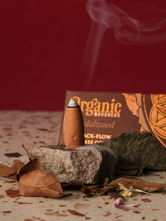 Organic Goodness Backflow Cones | Sandalwood-Image 1