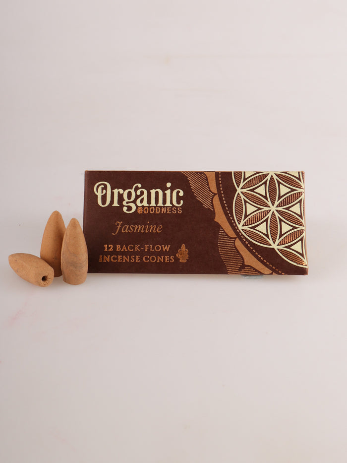 Organic Goodness Backflow Cones | Jasmine-Image 2