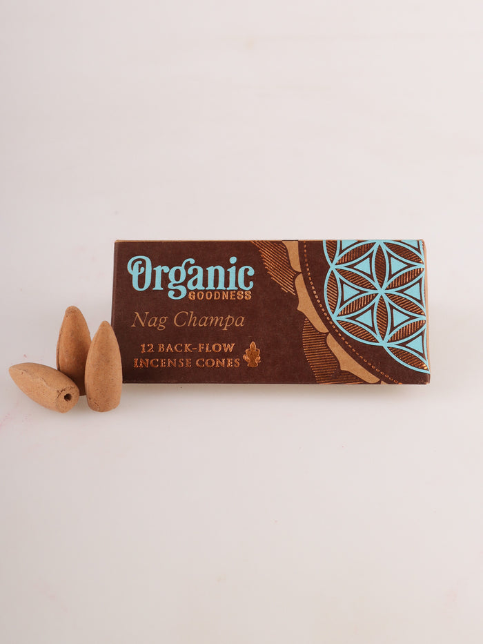 Organic Goodness Backflow Cones | Nag Champa-Image 2