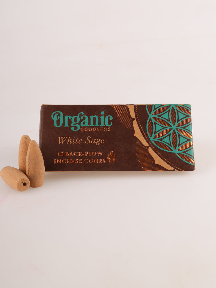Organic Goodness Backflow Cones | White Sage-Image 2