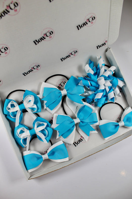 Outlet - School Bundle - Turquoise and White