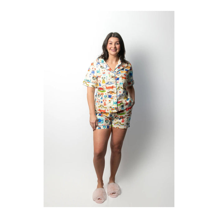 Painted Dog Short Pajama