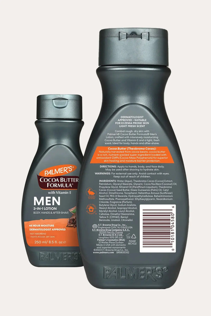 PALMER'S COCOA BUTTER FORMULA MEN BODY & FACE 24 HOUR MOISTURE - BSW BEAUTY CANADA
