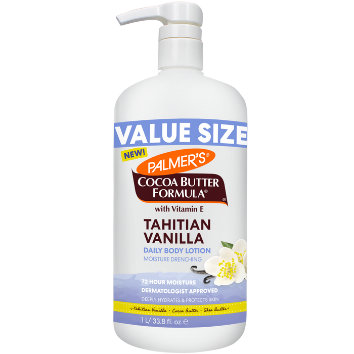 Palmer's Tahitian Vanilla 1L value pack front of bottle