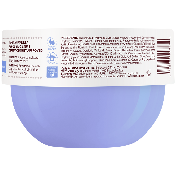 Palmer's Tahitian Vanilla Whipped Body Cream 250g