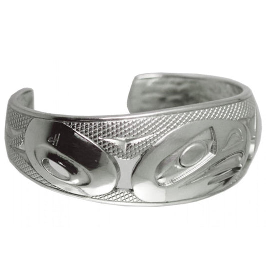 PANABO Silver/Pewter 8" Cuff - Eagle