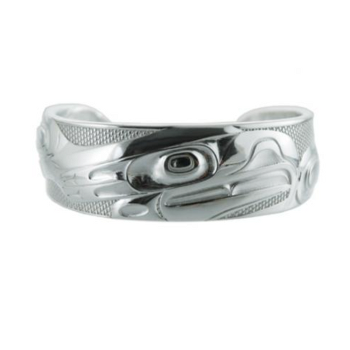 PANABO Silver/Pewter 8" Cuff - Eagle