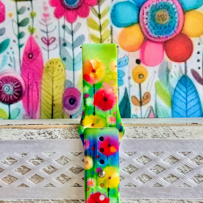 Petal Princess Print Silicone Band For Samsung Watch