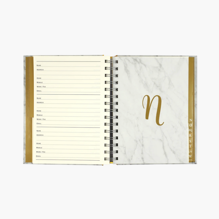 PETER PAUPER Marble Large Address Book