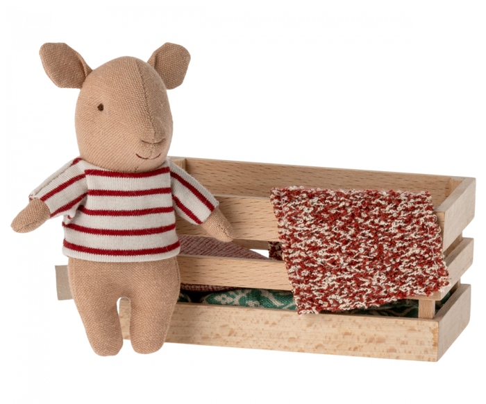 Maileg - Pig in Box - Baby Girl