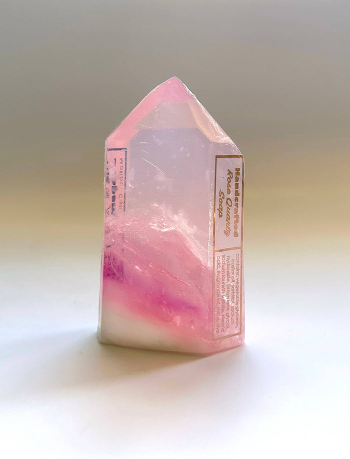 Pink Quartz soap crystal