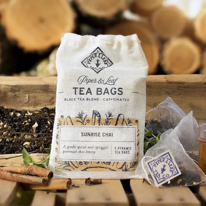 Piper & Leaf Sunrise Chai - 9 Tea Bags