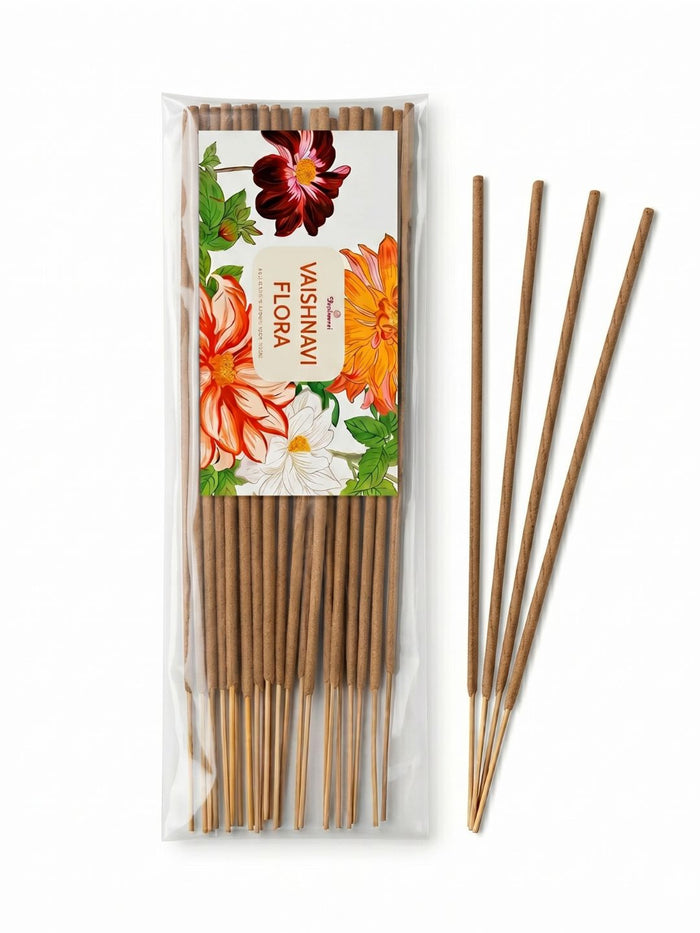 Premsons® Vaishnavi Flora incense sticks pack with bundle of wooden sticks