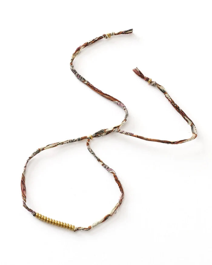 Priya Upcycled Sari Fabric Thread Bracelet (Assorted)