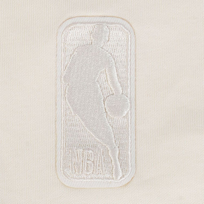 Stylish Golden State Warriors egg shell French Terry tee by Pro Standard featuring team logo and classic design details