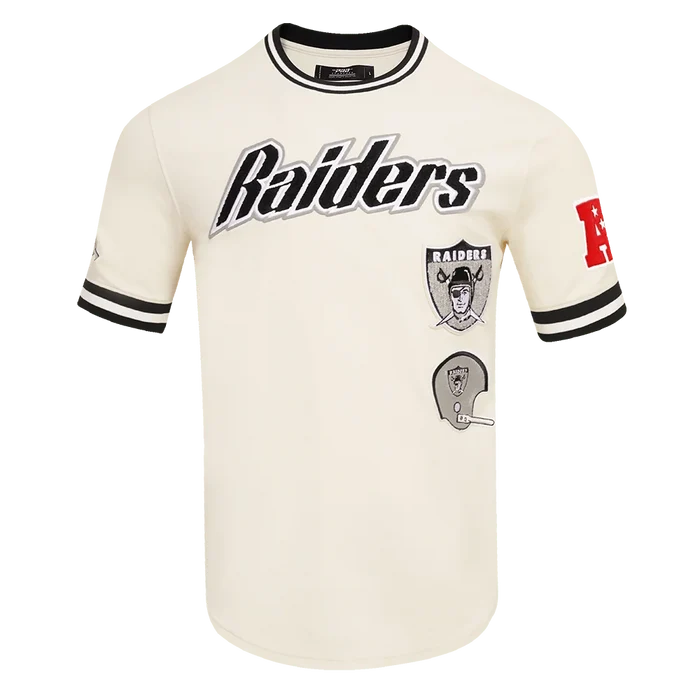 Pro Standard Las Vegas Raiders Retro Classic DK Tee - Eggshell/Black (FOR143562-EBK)