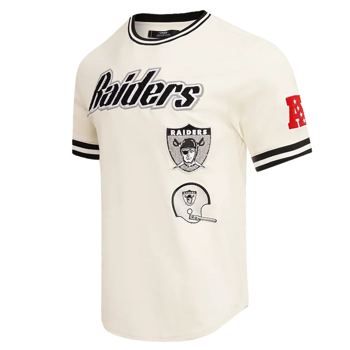 Pro Standard Las Vegas Raiders Retro Classic DK Tee - Eggshell/Black (FOR143562-EBK)