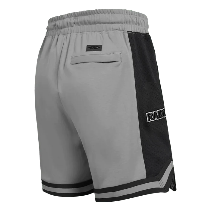 Pro Standard Las Vegas Raiders Script Tail Double Knit 2.0 Short - Gray/Black (FOR3410133-GBL)