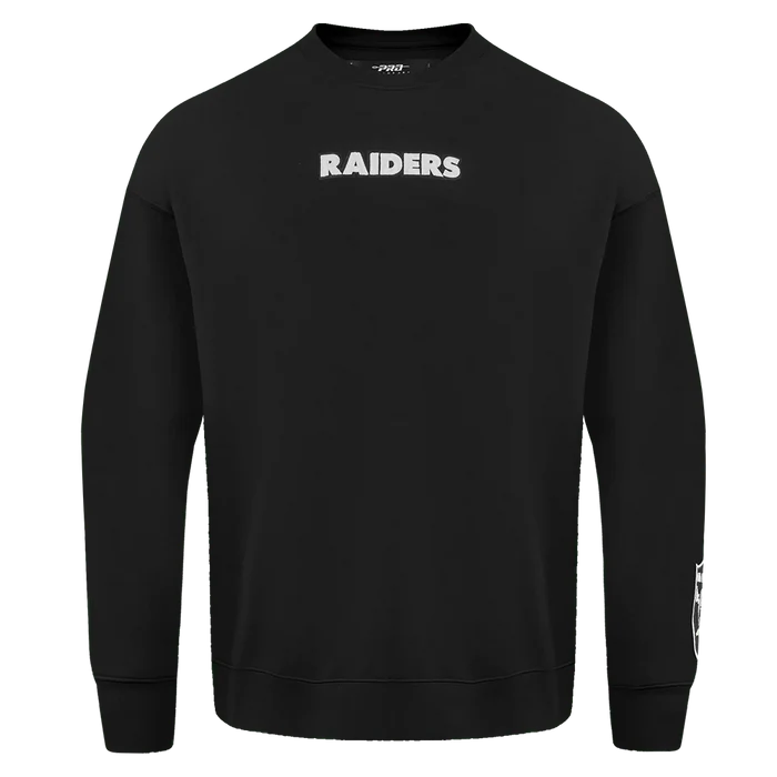 Pro Standard Las Vegas Raiders Wingspan Drop Shoulder Crewneck - Black (FOR5410451-BLK)